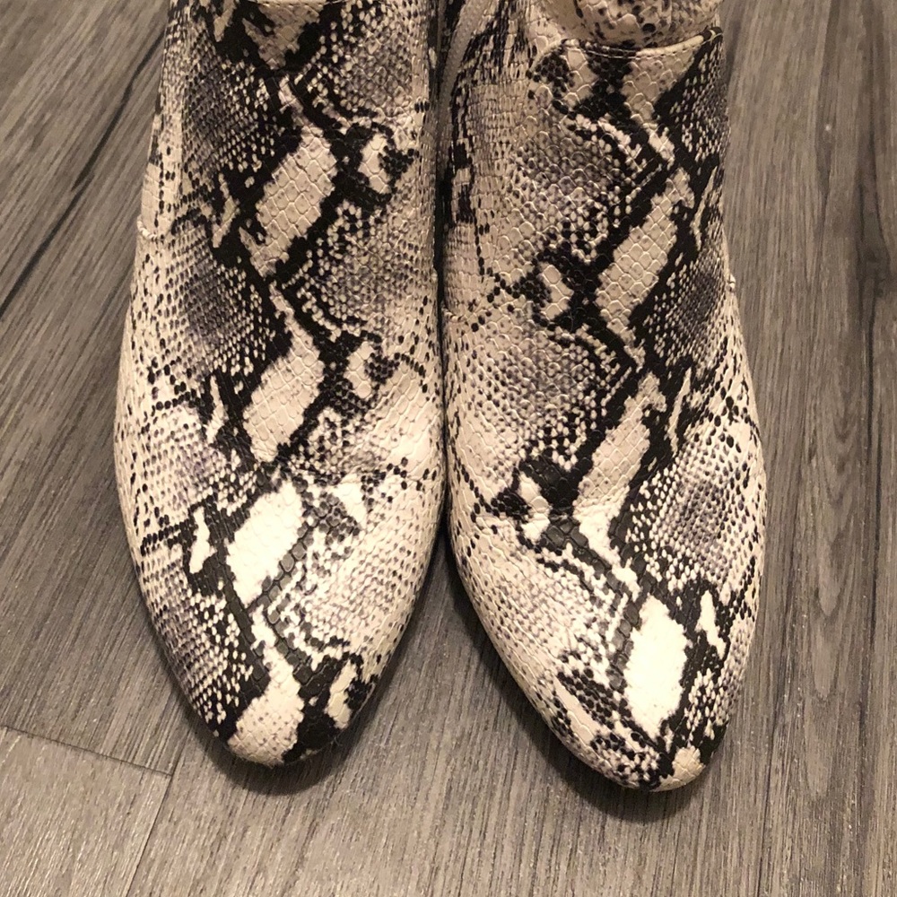 SOLD Madden Girl Snakeskin Booties - Picture 6 of 16